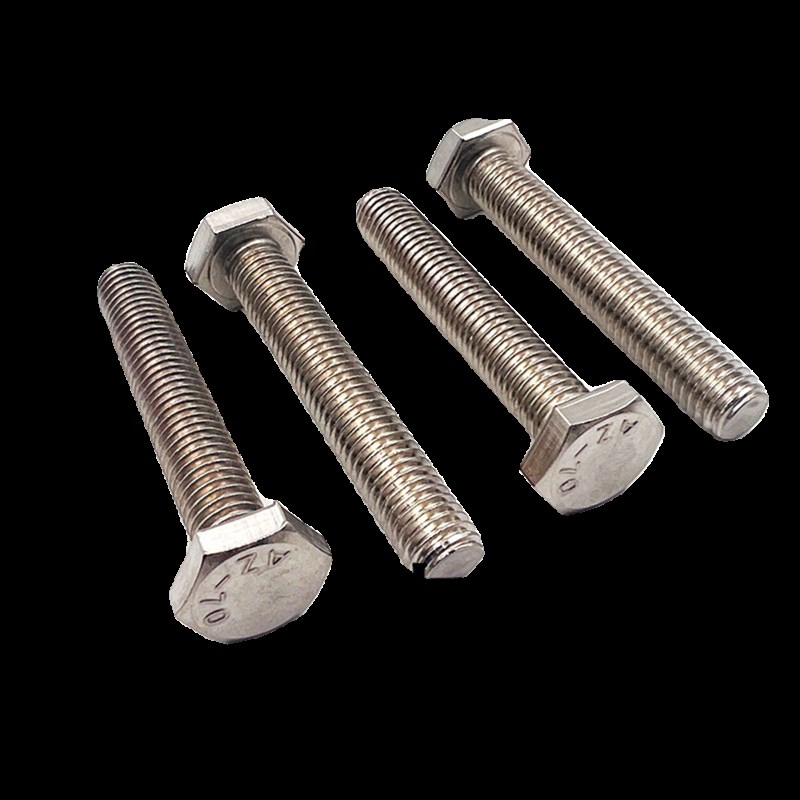 201不锈钢外六角螺栓外六角螺栓丝螺母配套螺杆M5M6M8M10M12整盒