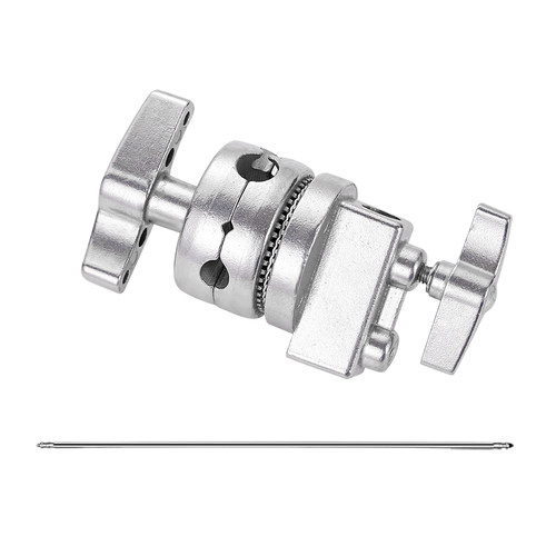 摄影灯架万向轮魔术球 旗板柔光纸顶灯横臂夹1.28m不锈钢加厚横臂