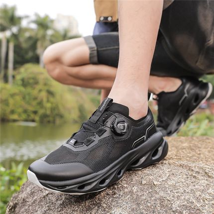 新款男鞋25新品运动潮流缓震低帮男女户外超轻休闲防滑徒步鞋6718
