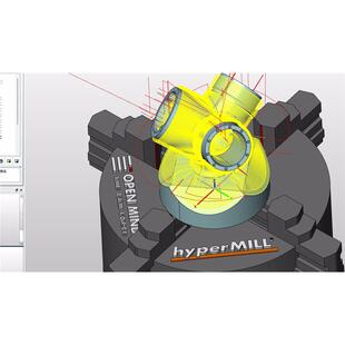 58#hypermill图档刀路，五轴高级编程。一刀流完整刀路机