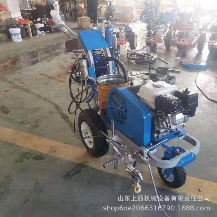 液压冷喷手推式划线机 单枪双枪标线机 地下停车场STHX-600划线机