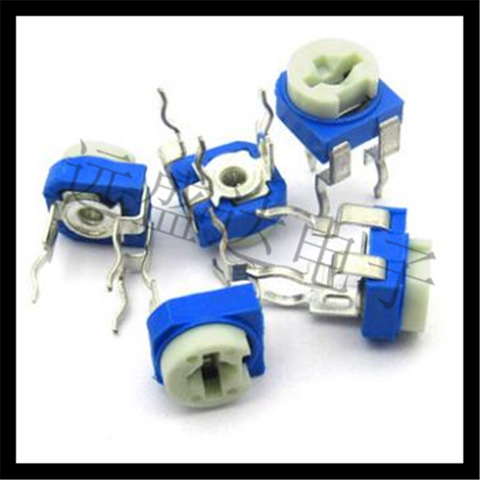 蓝白电位器 RM065 105 1M 卧式可调电位器 可调电阻