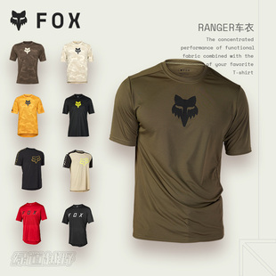 FOX美国RANGER山地自行车衣男夏季 户外日常休闲舒适速干透气 短袖