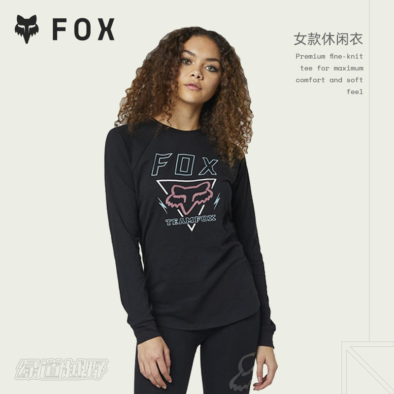 老款FOX狐狸头美国休闲长袖上衣卫衣 运动户外日常穿搭春秋女款