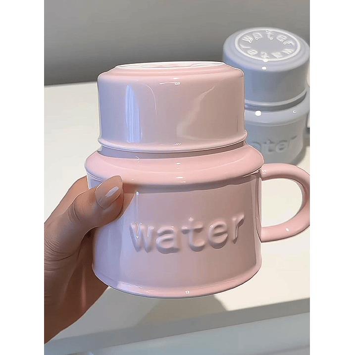 ins精致水壶陶瓷咖啡杯外出携带大容量保温女士个人专用高档精致