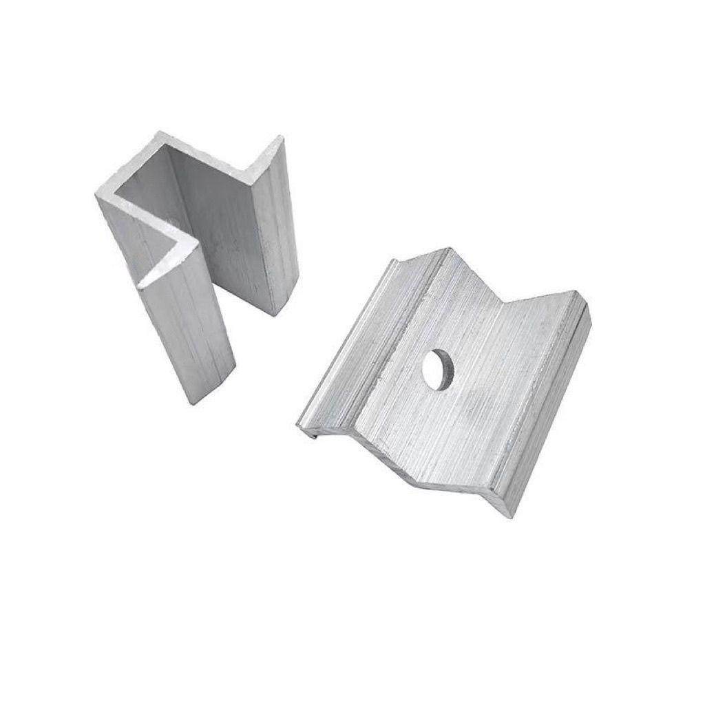 光伏铝合金固定压块太阳能塑翼组件中压螺母螺丝支架配件全套