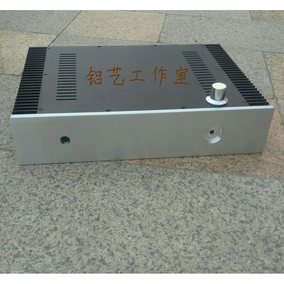 标准版两侧散热全铝功放小甲类机箱 430宽X90高X308长 4390小甲