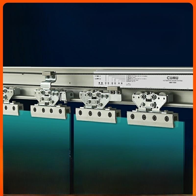 自动感应门电动推拉门感应玻璃门电动推拉门单元套装门轨