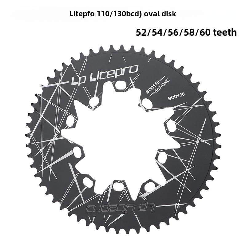 LP Litepro小轮折叠车椭圆盘110/130BCD单片牙盘52/56/58/60T盘片
