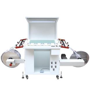 正反转斜面品检机不干胶标签商标品质检测台计数复卷机收料检标机