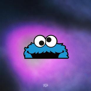 TLP反光车贴 饼干狂魔Cookie Monster芝麻街卡通贴纸玻璃贴防水