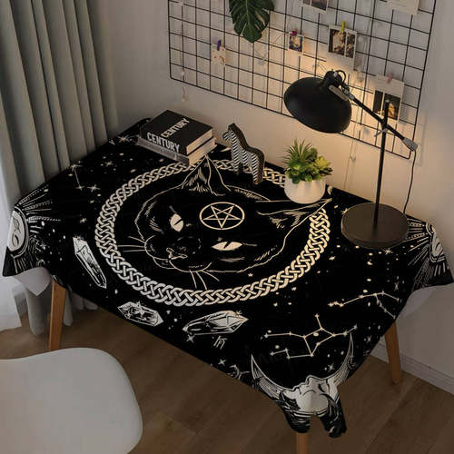 塔罗台桌布月相太阳星空装饰