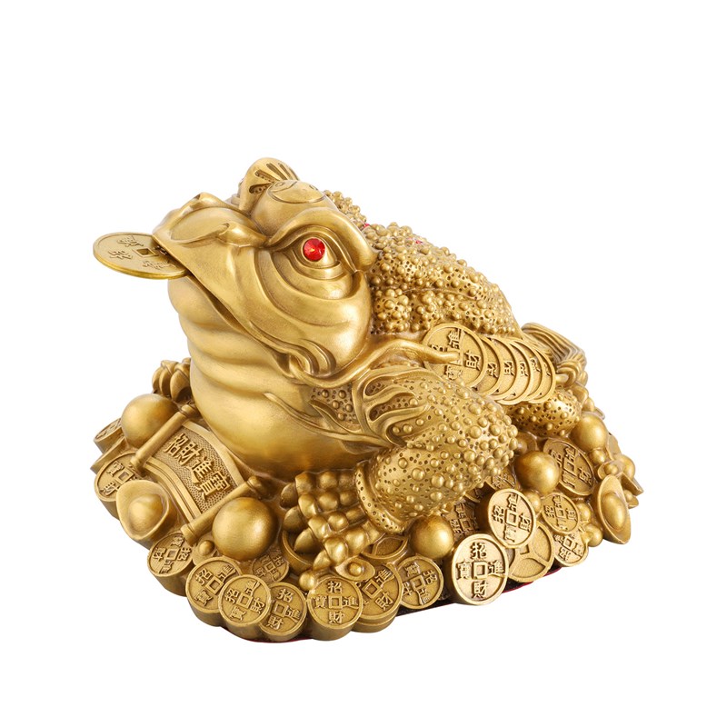铜金蟾招财摆件客厅三足黄铜金蟾蜍家居三脚铜金蝉店铺开业礼品