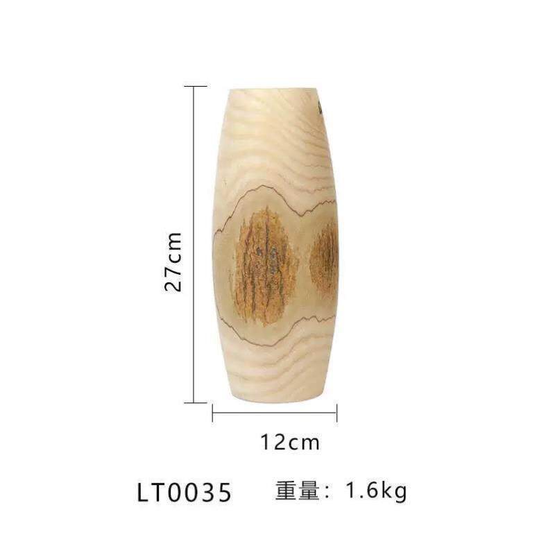 干花花瓶原木北欧ins风新中式摆件现代装饰禅意民宿创意摄影道具