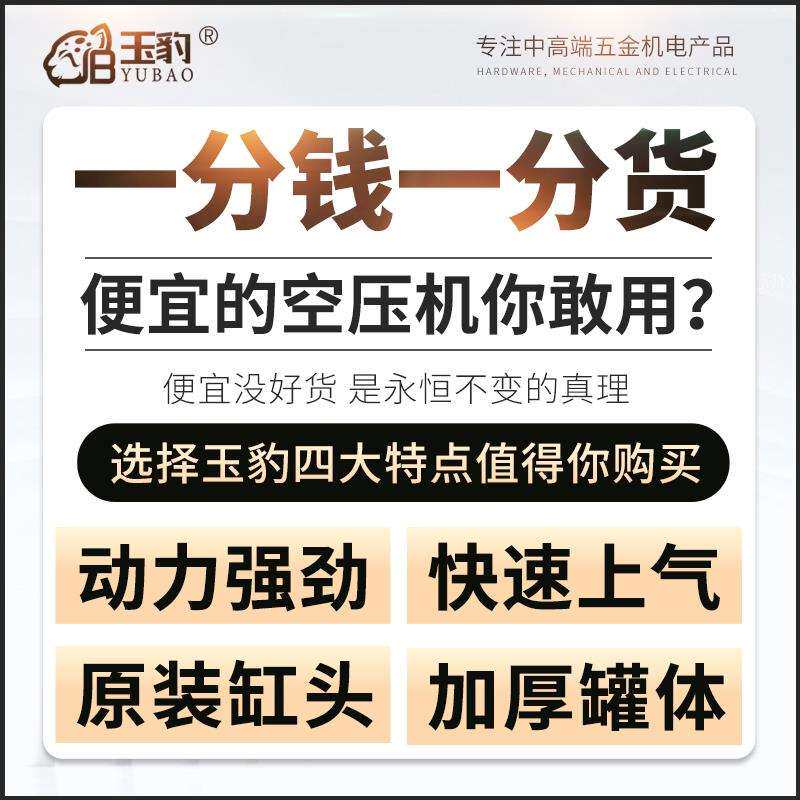 ll空压机工业级大型380V高压气磅喷漆打气泵小型220V空气压缩机汽