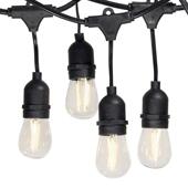 厂家供应24V低压防水灯串LED灯串线美规E26E27灯头灯座