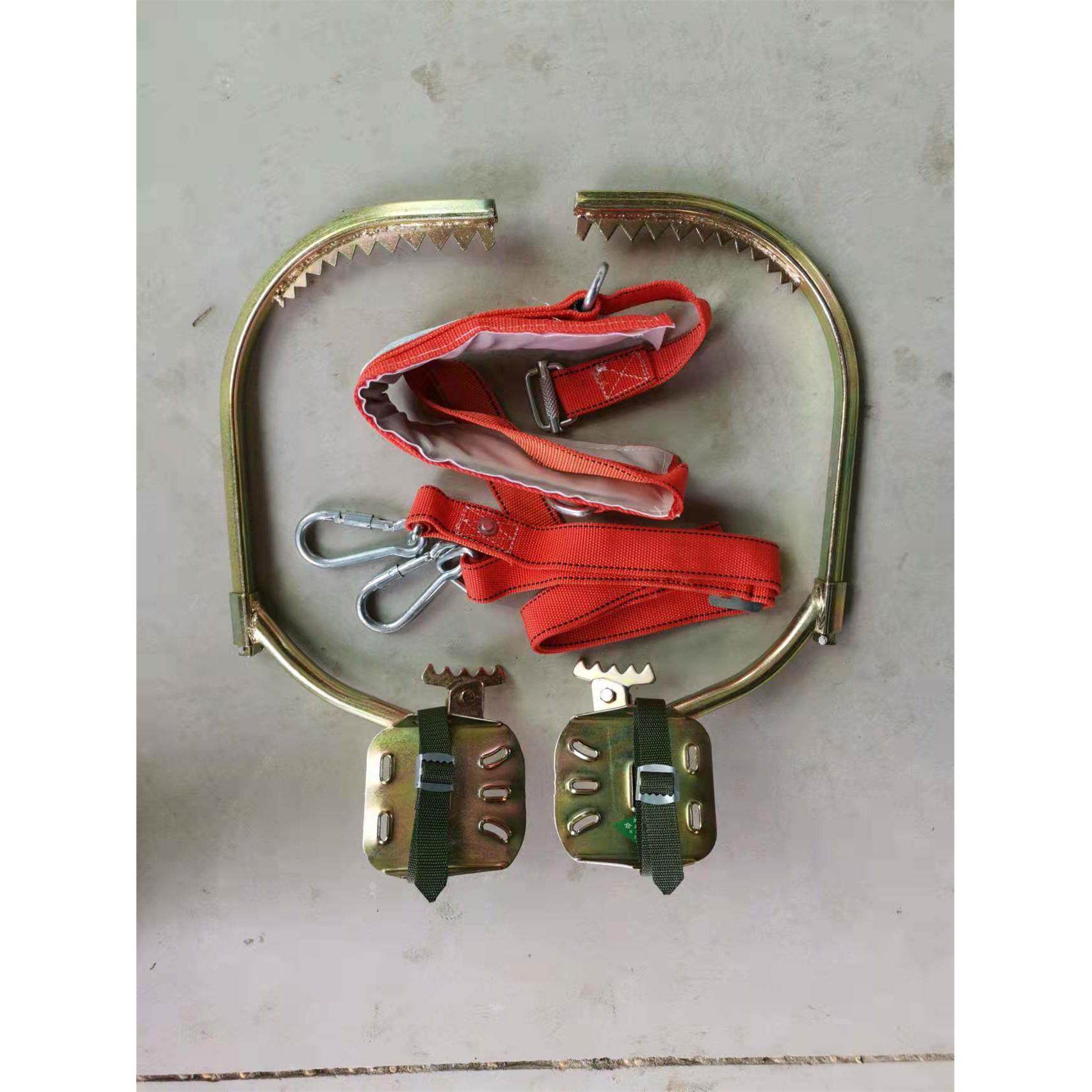 脚扣爬树神器上树专用工具摘椰子树抓树铁鞋脚扎子脚钩木杆爬杆器