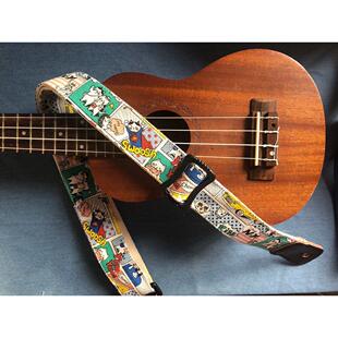 纯手工超级可爱的猫超人尤克里里腰带尤克里里吉他皮带尤克里里皮