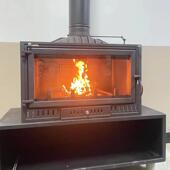 壁炉铸铁燃木柴取暖炉民宿欧式 别墅客厅农村自建房嵌入式 真火壁炉