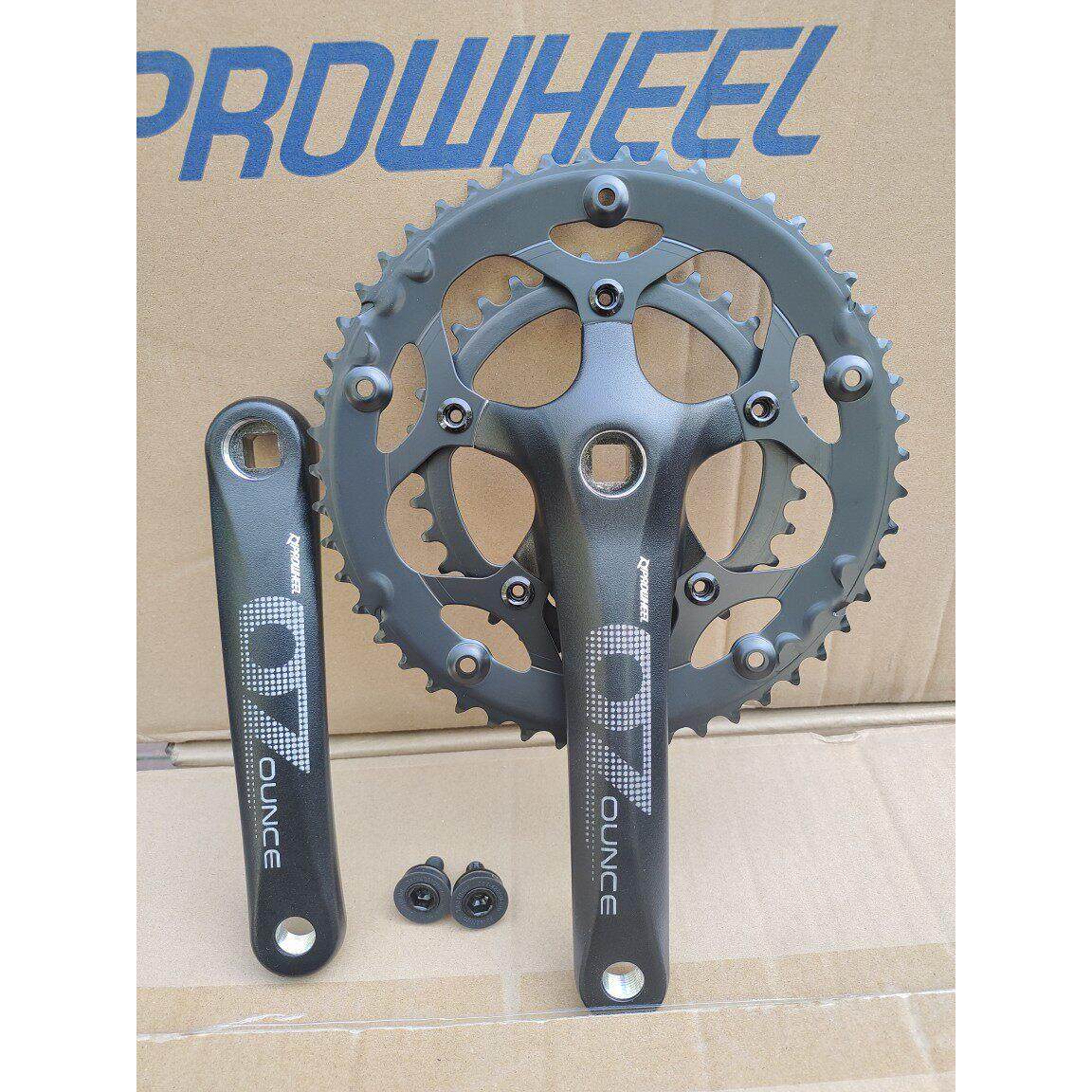 台湾好梦公路自行车曲柄组50-34齿方孔曲柄组8 9速Bcd110Mm自行车