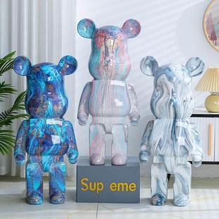 轻型豪华暴力熊存钱罐大型落地式装饰品客厅装饰品电视柜流体熊