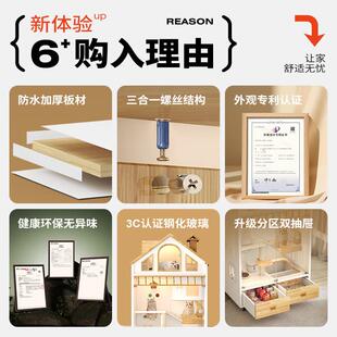 猫别墅实木猫笼家用室内尖顶猫屋猫房子大型猫舍窝猫笼子全景猫柜