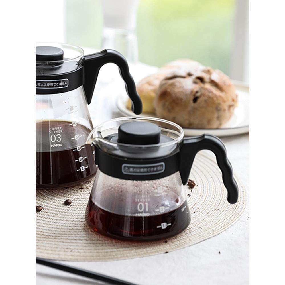 HARIO日本进口咖啡分享壶家用耐热玻璃手冲配套器具VCS树脂杯子