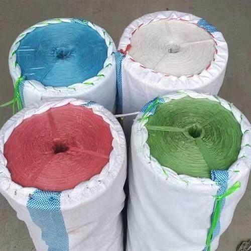 尼龙撕裂膜扎口绳 抗老化塑料捆绑绳 鲜花园艺用红色捆菜绳带轴