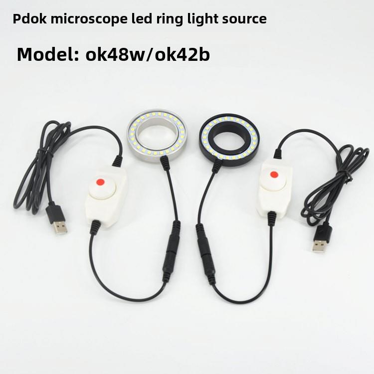 显微镜环形光源Led灯体视图单眼显微镜特殊超薄Ok48W冷白光Ok42B