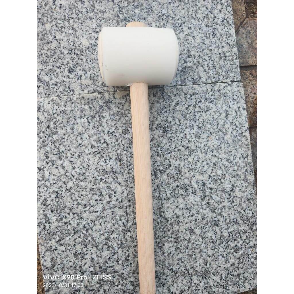 白色木柄胶套胶锤胶锤安装胶锤地砖胶锤