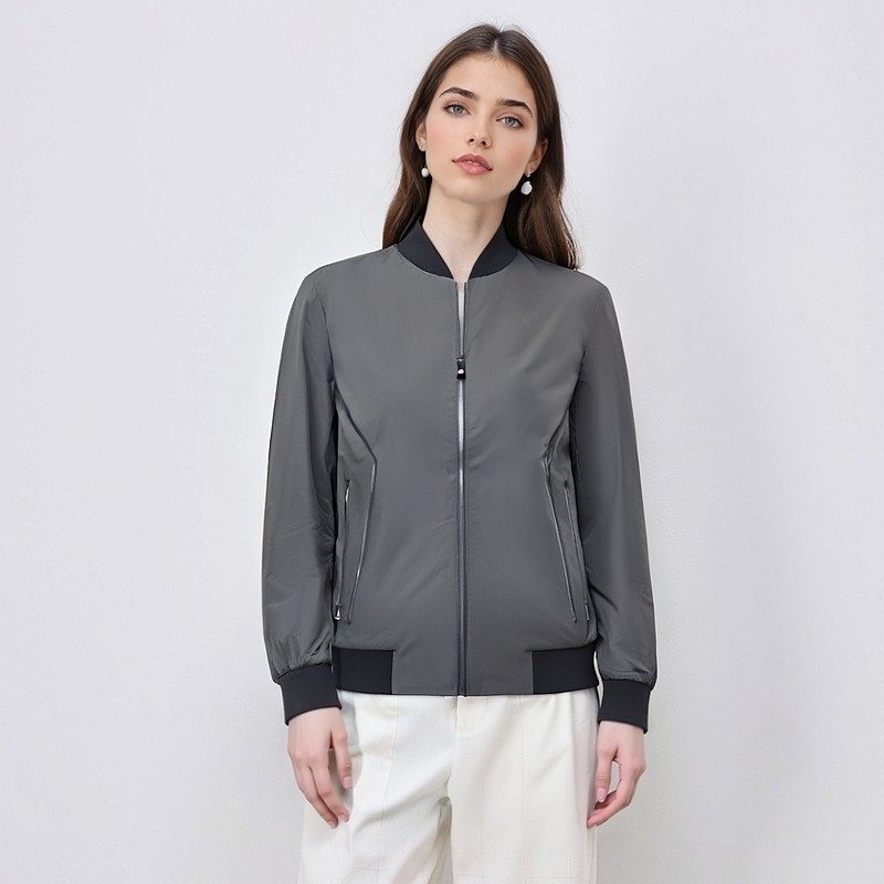 【H家】撤标撤柜！2025春秋女士简约舒适时尚百搭休闲棒球领夹克,男装,夹克,淘宝优惠券,粉丝福利购,淘宝优惠卷