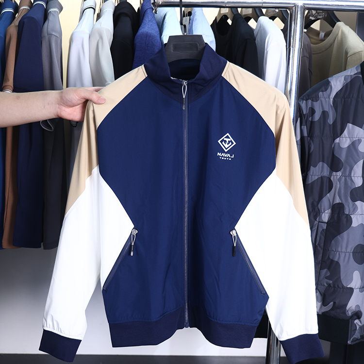 【H家】撤标撤柜！春夏季男士时尚镶拼青春运动休闲夹克外套上衣