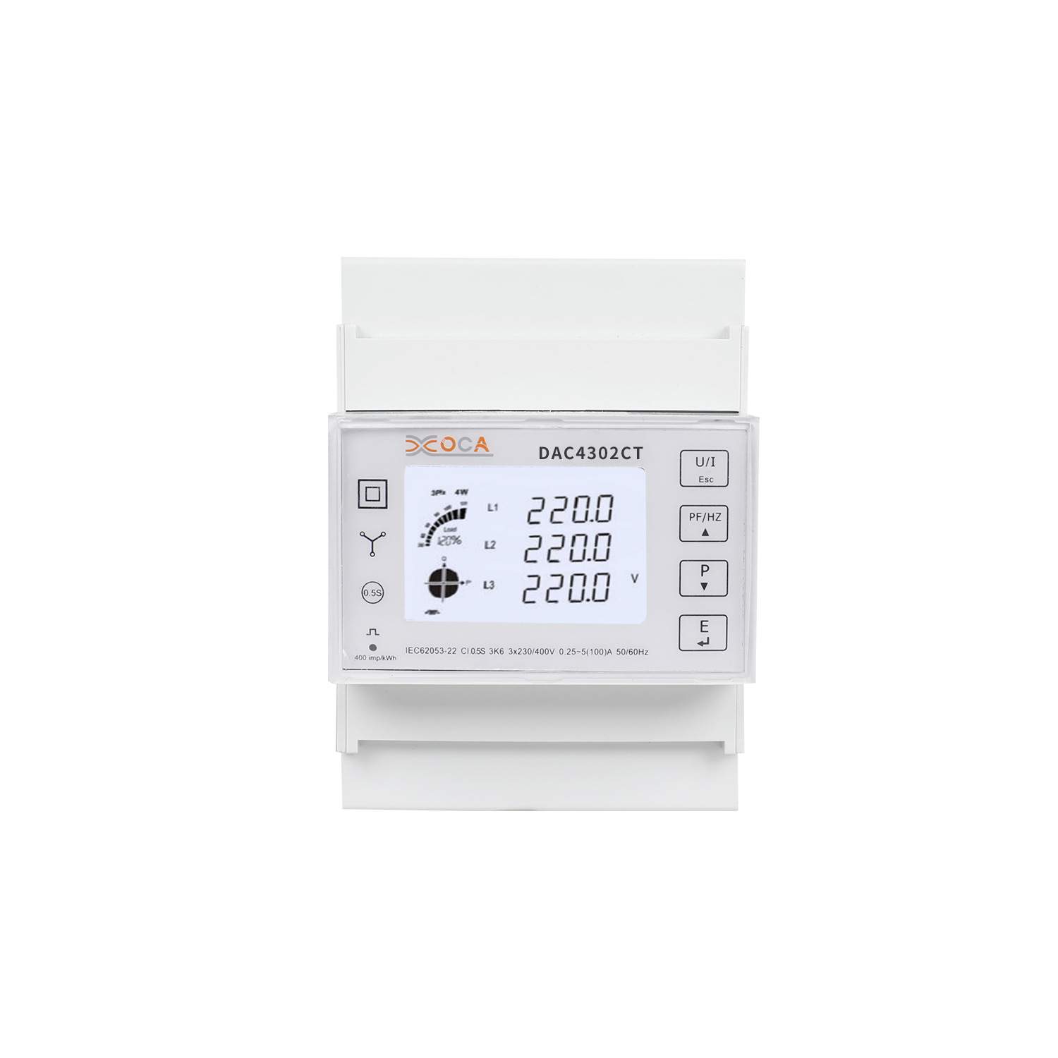 三相智能Modbus RS485互感式导轨电表