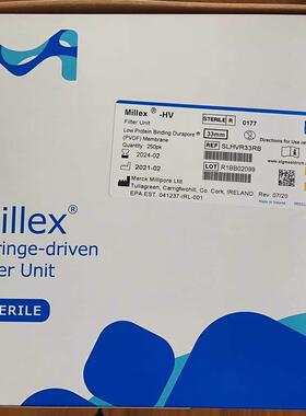 Millipore孔径0.45umPVDF针头过滤器SLHVR33RB
