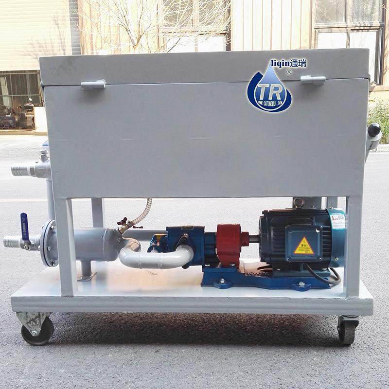 铝合金或铸铁板框滤润滑透平油移动手动压紧式压力滤油机