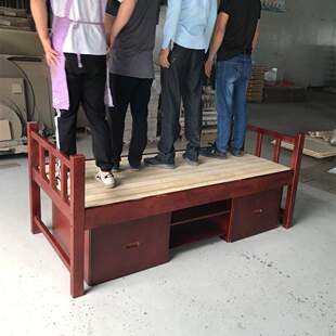 制式 營(yíng)具床實(shí)木單人床班房床學(xué)校單位實(shí)木床宿舍單人床員工家具