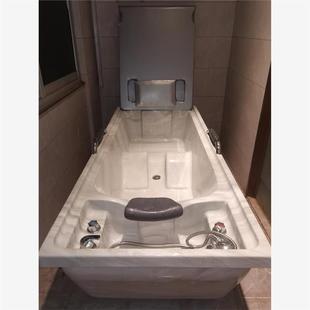 SPA水疗洗头浴缸按摩床一体式 桑拿浴缸搓澡搓背美容药浴缸桶头疗