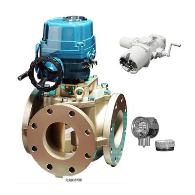 AMOT G系列三通旋转温控阀搭配川仪M系列多回转电动执行机构