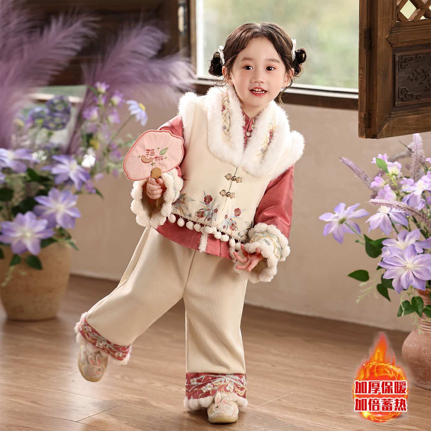 【活动价】女童新中式汉服拜年服