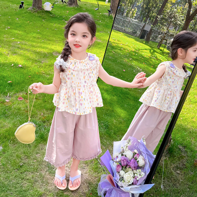 2025新款儿童森系碎花夏季套装