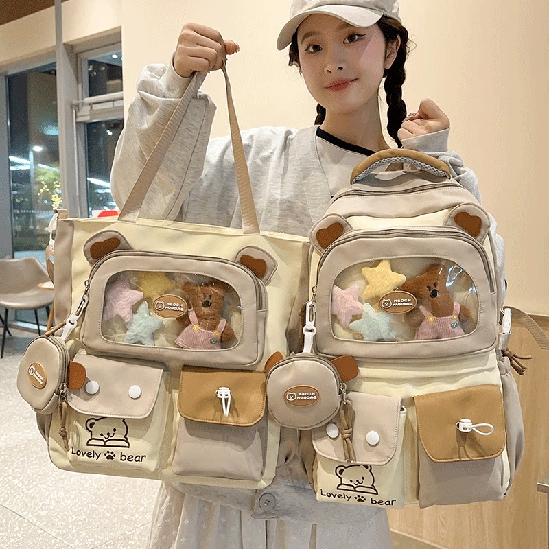 书包女小学生2025新款初中生高颜值女童四至六年级大容量女透明