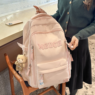 书包女生初中生高中学生减负护脊双肩包男大学生户外旅行电脑背包