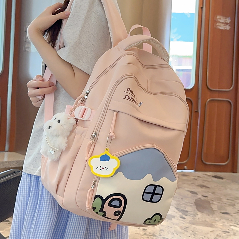 书吧女生小学生2025新款双肩包女