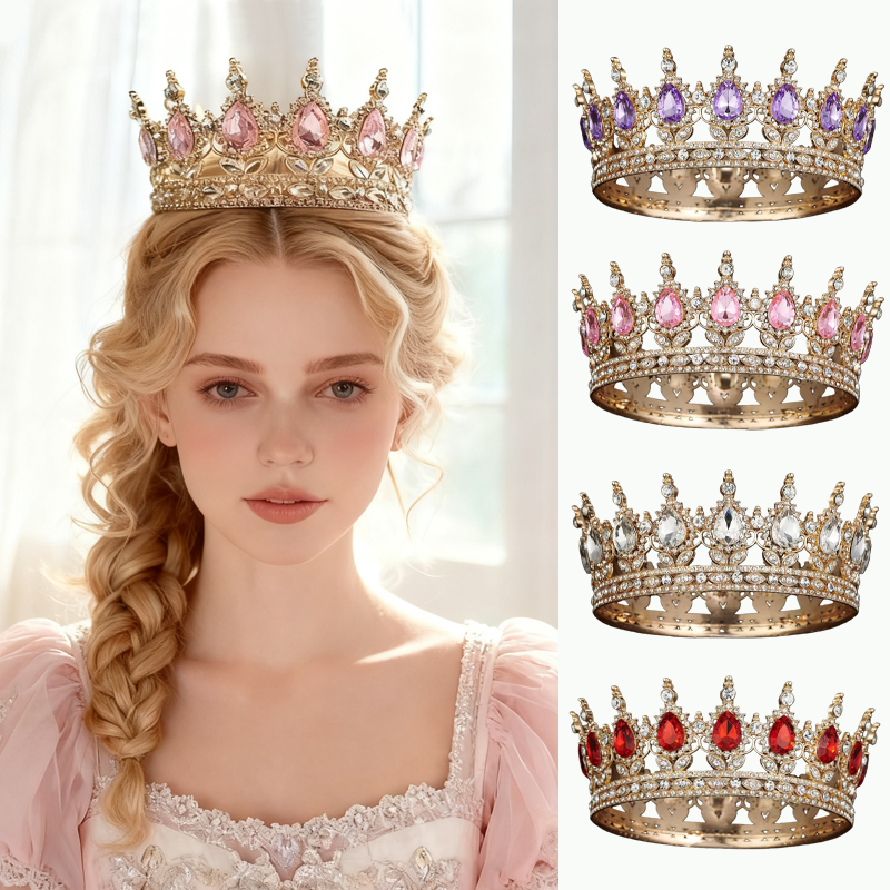 儿童皇冠头饰女童发箍2025新款