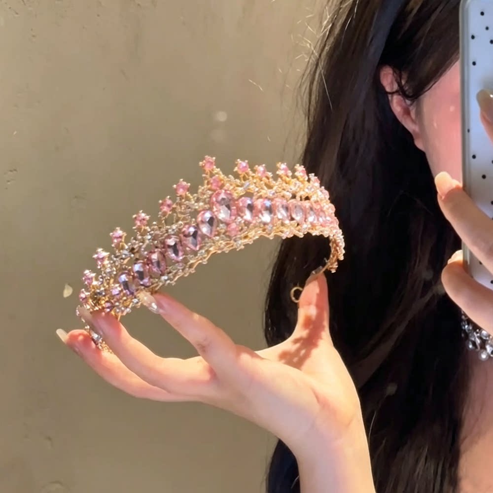 公主生日皇冠水晶头饰王冠女十八皇冠配饰