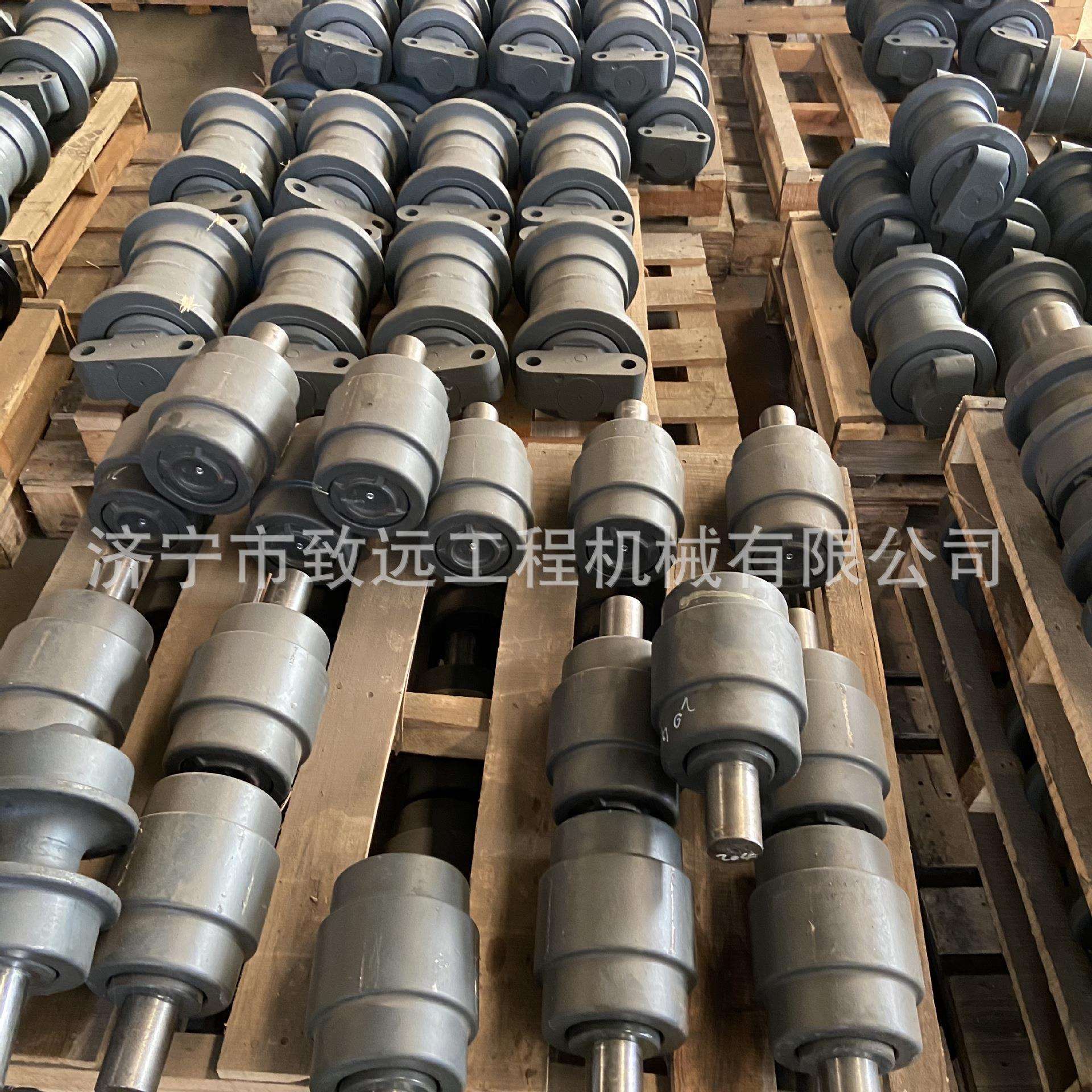 220挖掘机支重轮220挖机链条链板履带轮驱动齿涨紧油缸护链器全