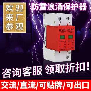 浪涌保护器家用电源电器防雷开关2P100KA电涌保护器