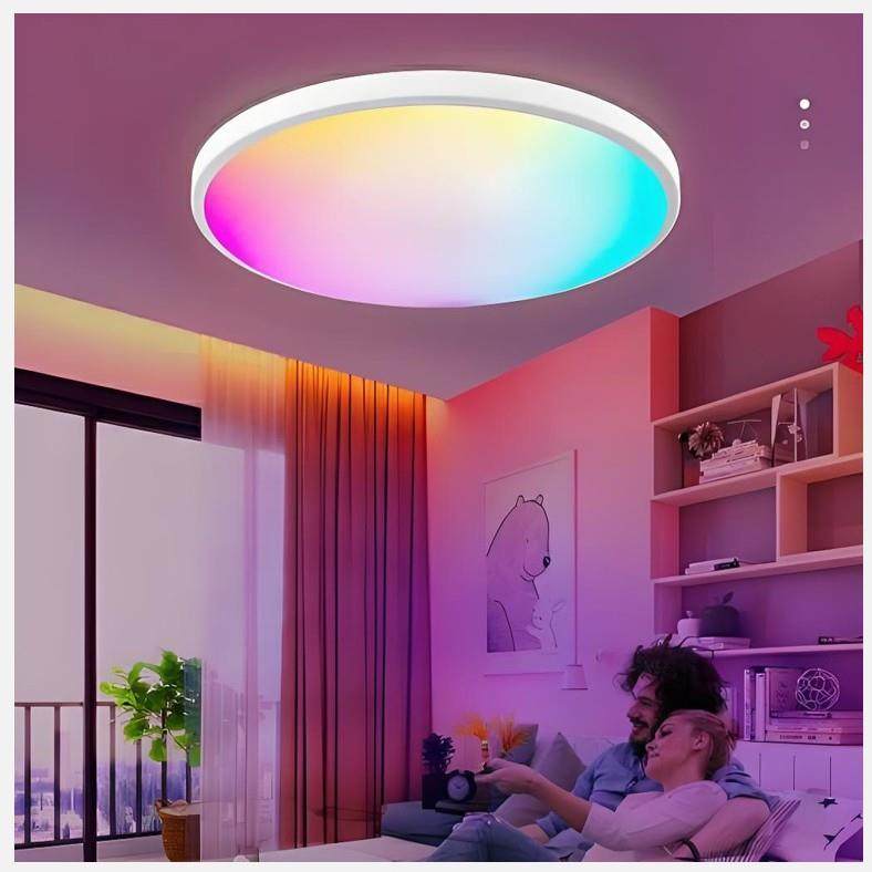 智能全色域晴空灯LED吸顶灯全光谱客厅灯卧室护眼多彩吸顶灯,3C数码配件,USB灯,淘宝优惠券,粉丝福利购,淘宝优惠卷