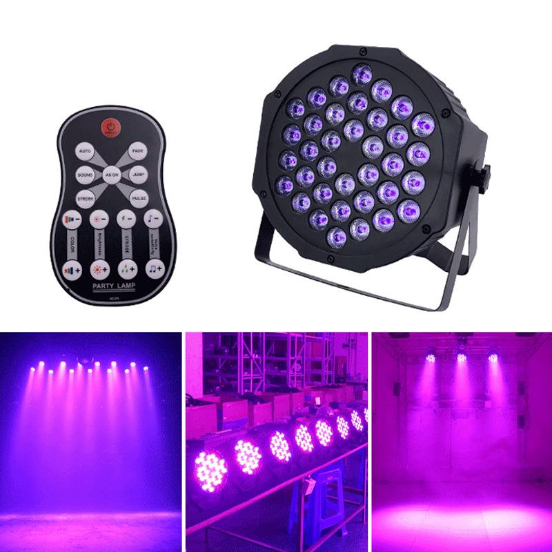 36颗UV紫光帕灯投光染色氛围灯声控LED酒吧KTV频闪鬼屋黑光舞台灯