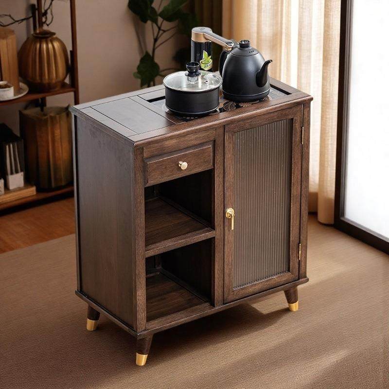 胡桃木茶柜移动茶几烧水壶一体泡茶台实木家用小茶桌茶台茶边柜,3C数码配件,USB灯,淘宝优惠券,粉丝福利购,淘宝优惠卷
